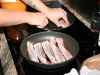 Bacon på en pande